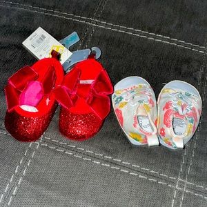 Sized 0-3 month baby shoes